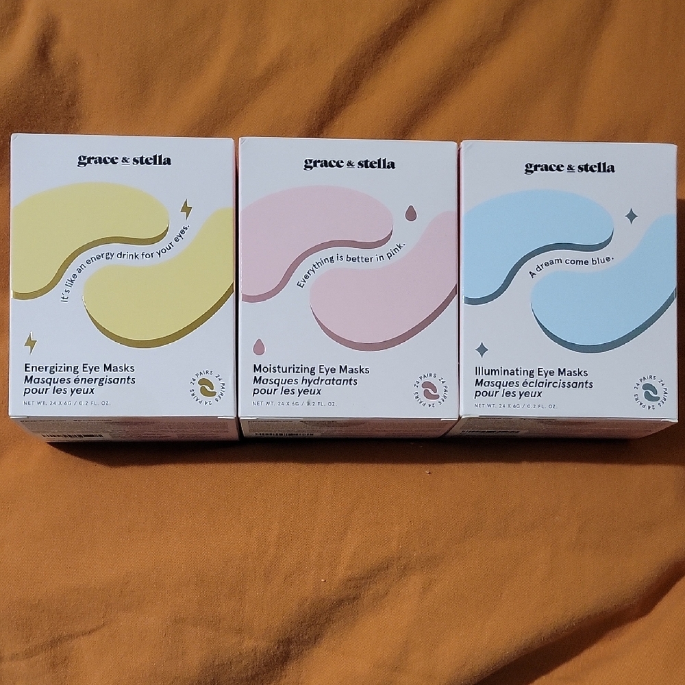 Grace & Stella Energizing, Moisturizing, and Illuminating Eye Masks